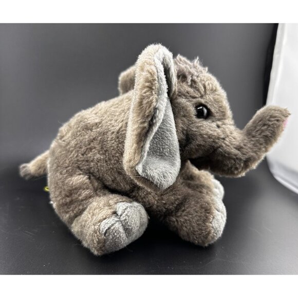 K&M Wild Republic African Gray Elephant 8" Bean Bag Plush Stuffed Animal - Picture 8 of 11